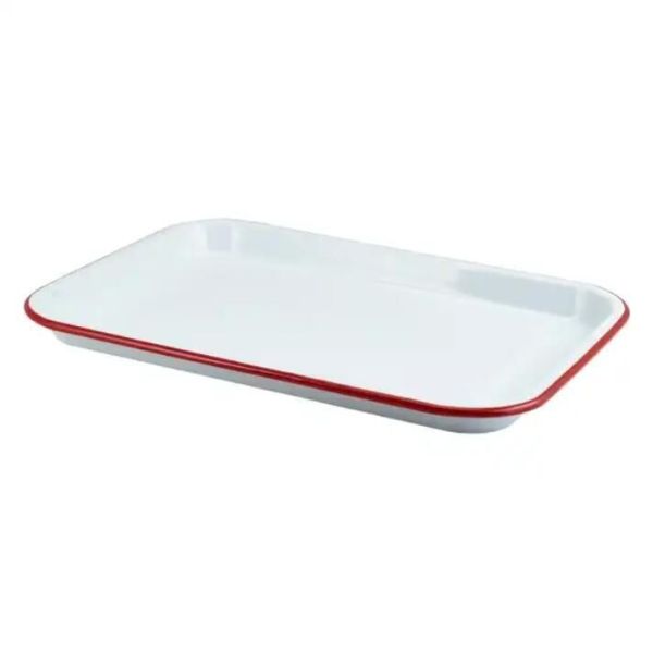 Custom Color Vintage Retro Enamelware Camping Plates Bowls Set For Travel Restaurant Hotel