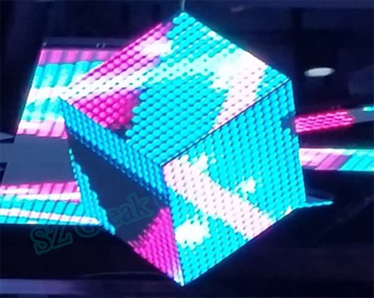 Full color cube magic led pixel 3d dj booth