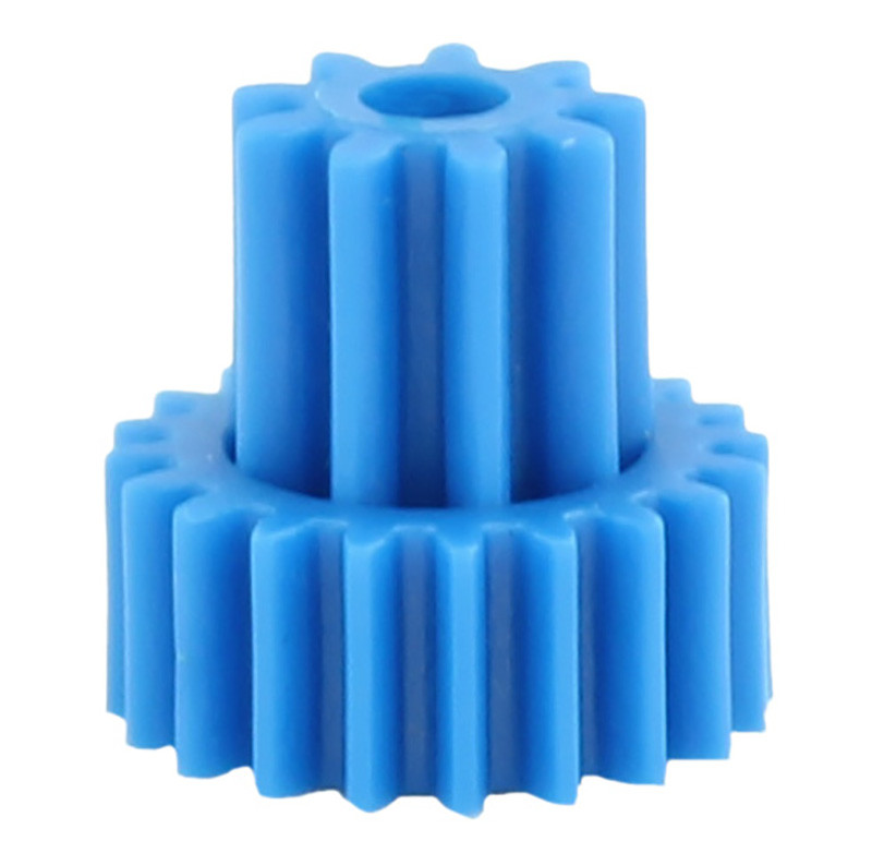 Double Gears High Precision Gears Of Plastic Gear Moulding In Blue Color