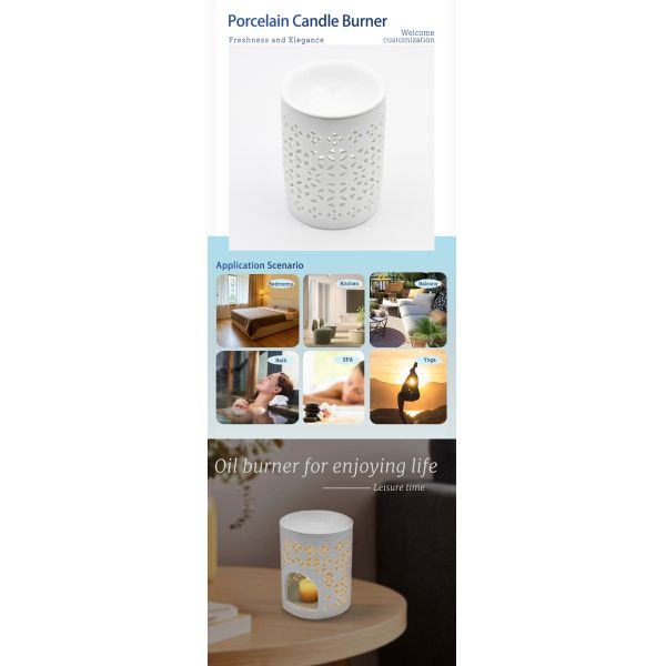New Scented Candle Making Ceramic Luxury Candle Holders for Yoga