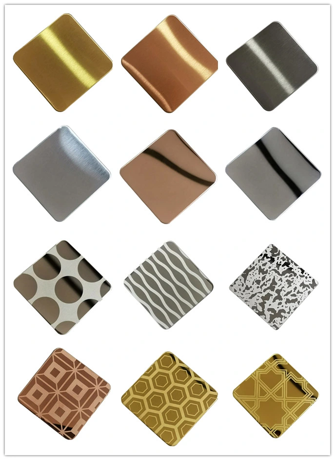 Rippled Water Wave Metal Cladding Panel Decorative Stainless Steel Sheet Ripple Mirror Finish