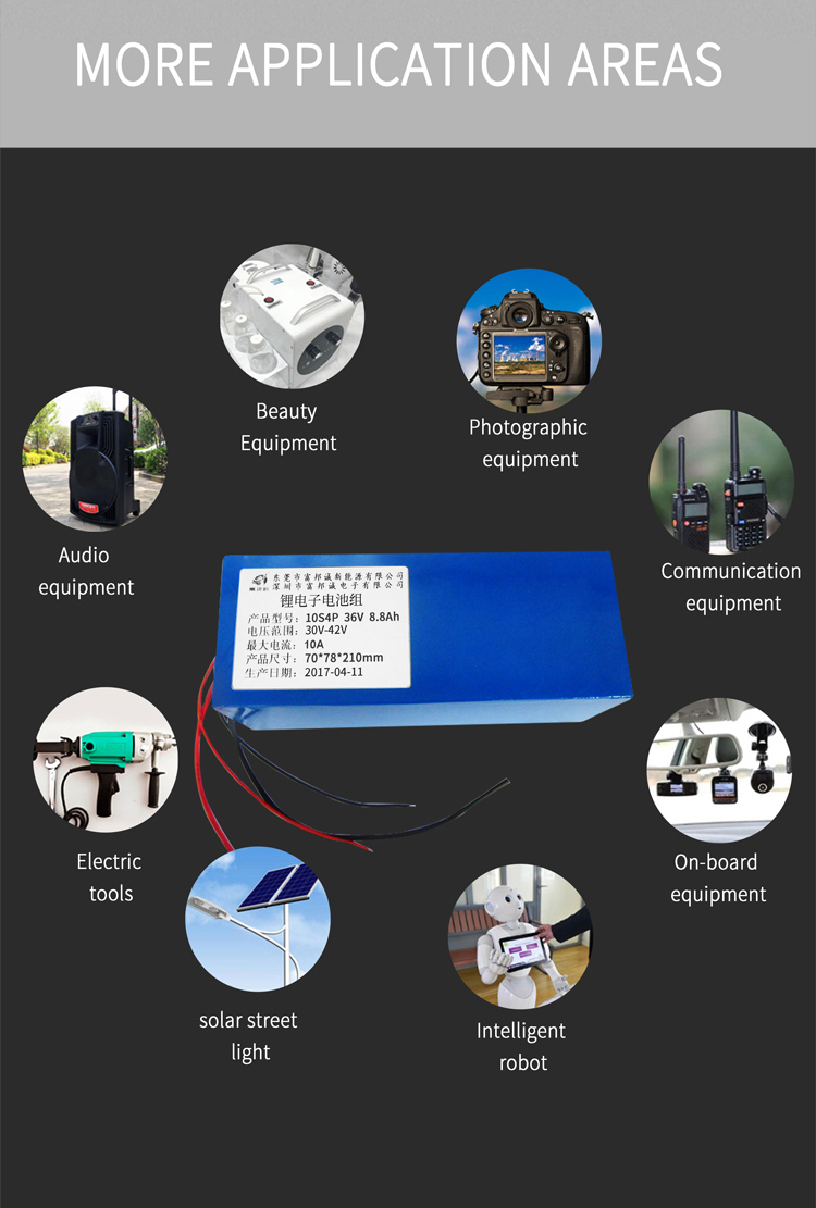 18650 Rechargeable Battery Pack Photovoltaic Cleaning Machine 8800mah Lithium Ion Battery Pack