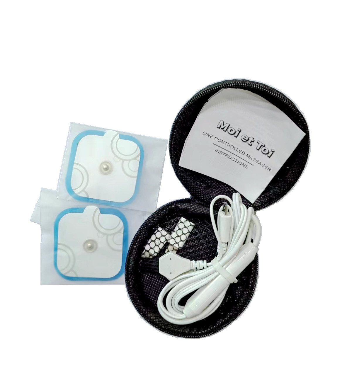 PET Adhesive Home Body Massager Wire Control EMS Pulse Massager 5V
