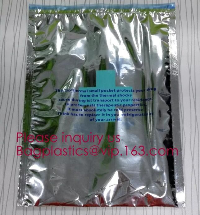 Aluminum Foil Insulated Cooler Bags Waterproof Folding Thermal Lunch Bag,Zip-Lock Grocery Handle Thermal Insulation Cool