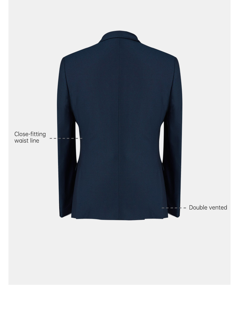 Men's Formal Suit Jacket Three-Piece Business Office Wedding Attire Standard Size