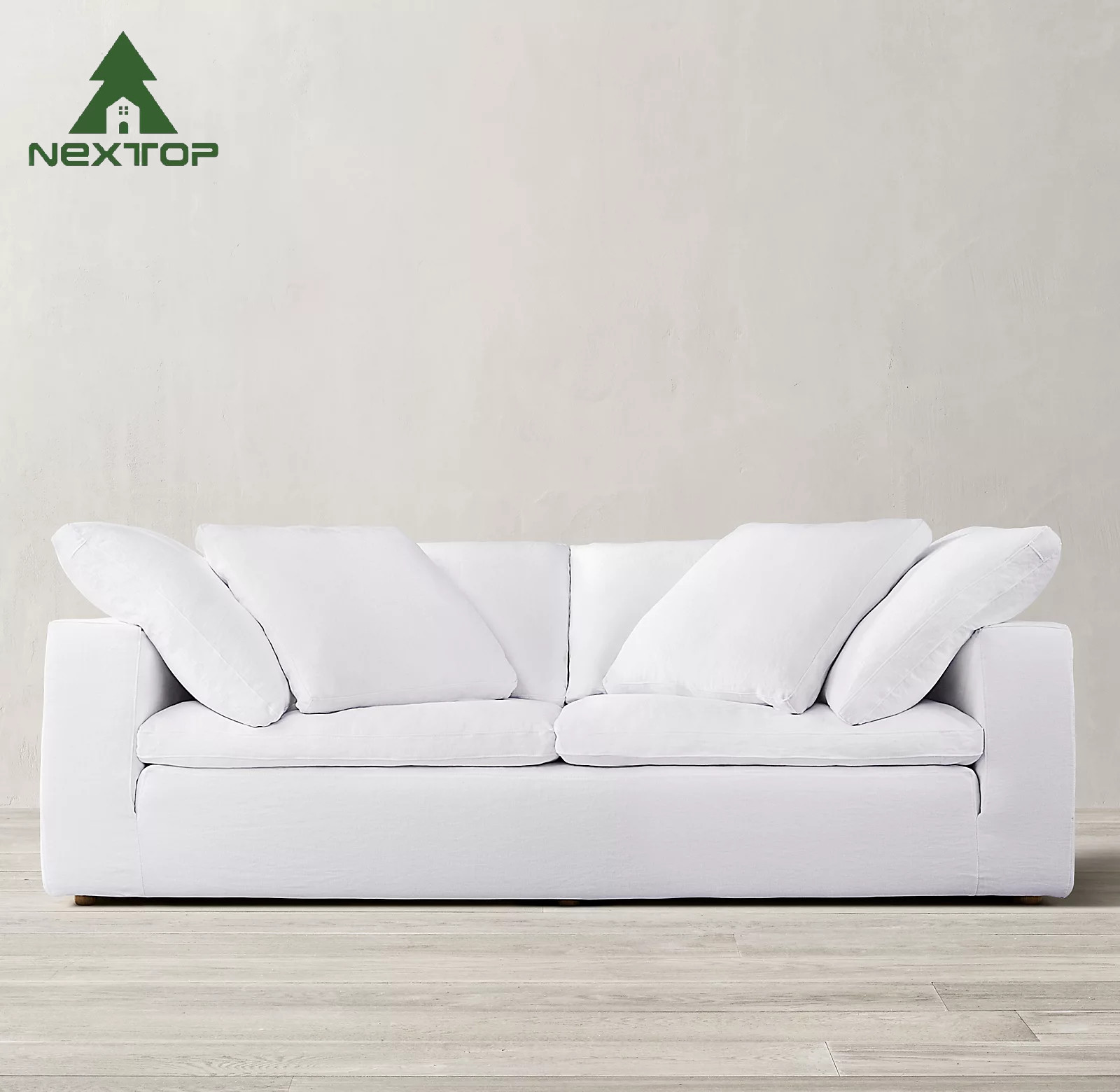 Modern Fashion Outdoor Leisure Home Furniture Straight L Shape Sofa Set