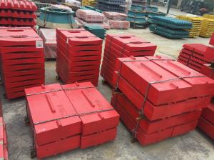 China Impact Stone Crusher Spare Parts Swing Plates , High Manganese High Chrome Blow Bar on sale