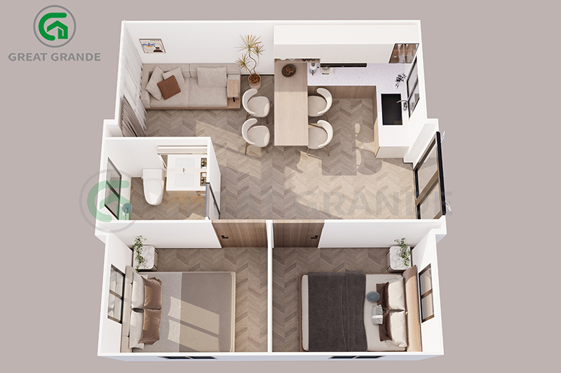 20ft Expandable Modular Homes Manufacturer Robust Construction Off grid living Quick installation