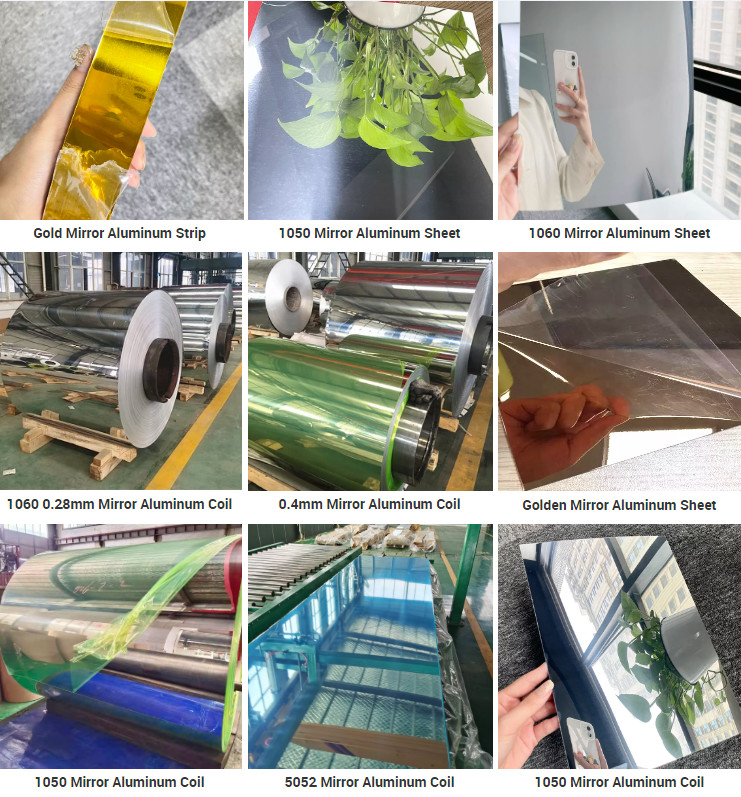 Aluminum Mirror Sheet Lighting Reflective Rate 75% -98% Polished Anodizing Coated Plate
