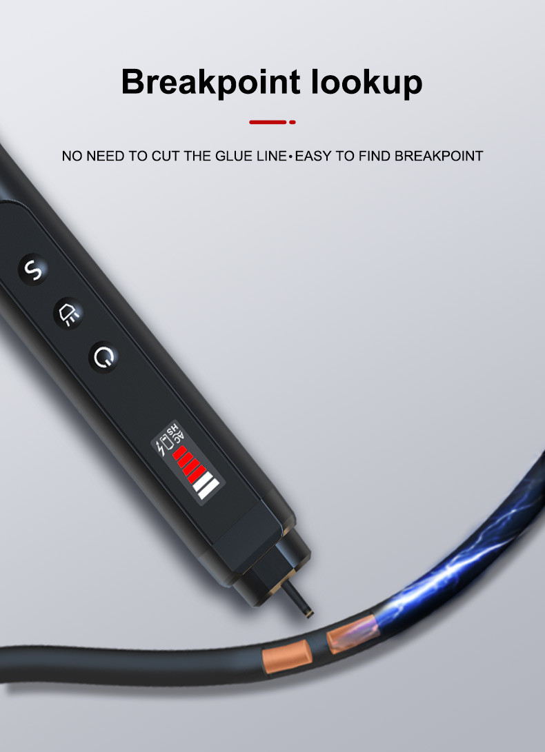 Non-contact AC Voltage Detector Tester IP67 LCD Display 50Hz/60Hz 12V~1000V Buzzer Alarm Function