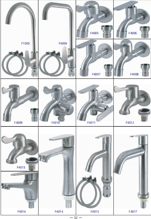 Stainless Steel Body Deck Mounted Tap Cold And Hot Mixer Spring Silver Kitchen Faucet