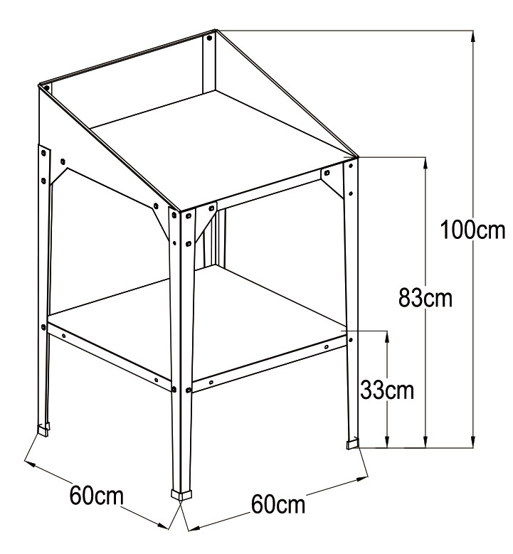 Anthracite Ral7016 Raised Garden Planter Box 0.6mm Thickness Galvanized Steel