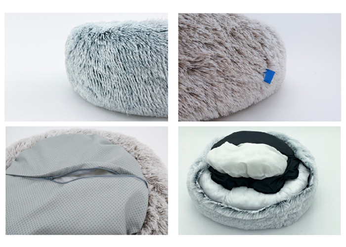 Faux Fur Donut Washable Dog Bed