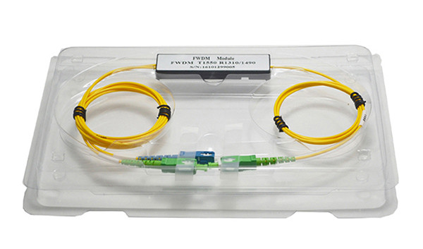 FTTX SC Steel Tube WDM In Optical Fiber 3.0mm 2.0mm High Reliability and Stability