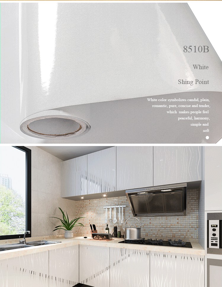 Self Adhesive PVC Film for Kitchen Cabinet Door Furniture Protection