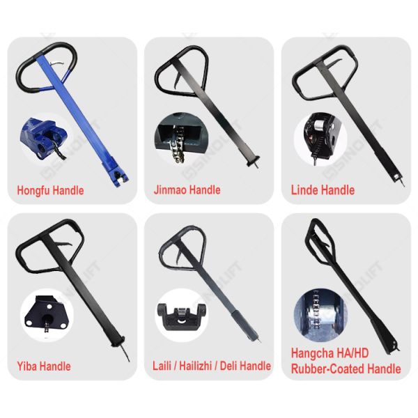 Ergonomic Pallet Truck Handle with Rubber Grip - Multi-Model Compatible