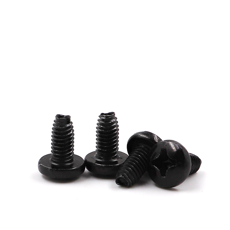 Zinc Plated DIN7500 Pan Head Cross Recessed Triangular Tooth Lock Screws Standard
