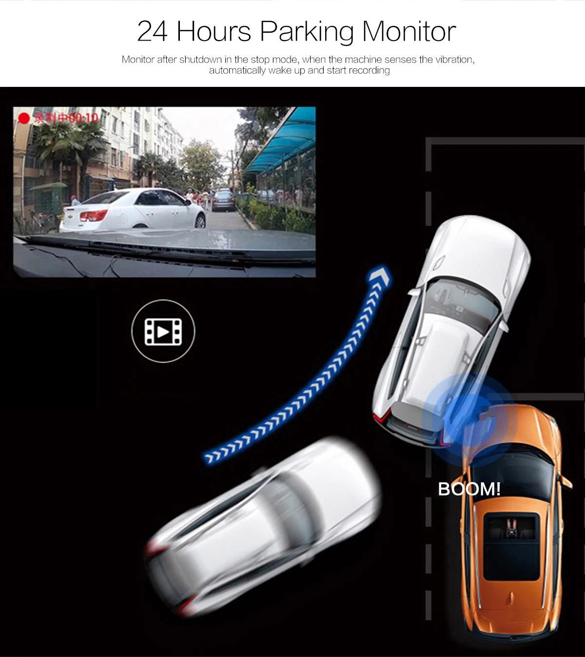 HD 720P 16G 32G Multimedia Player Hidden Parking Dash Cam For Car