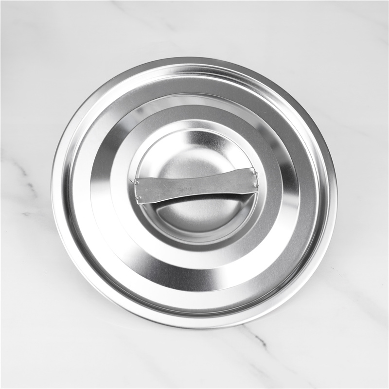 Stainless 4pcs food cookware soup cooking pot set with handle for restaurants