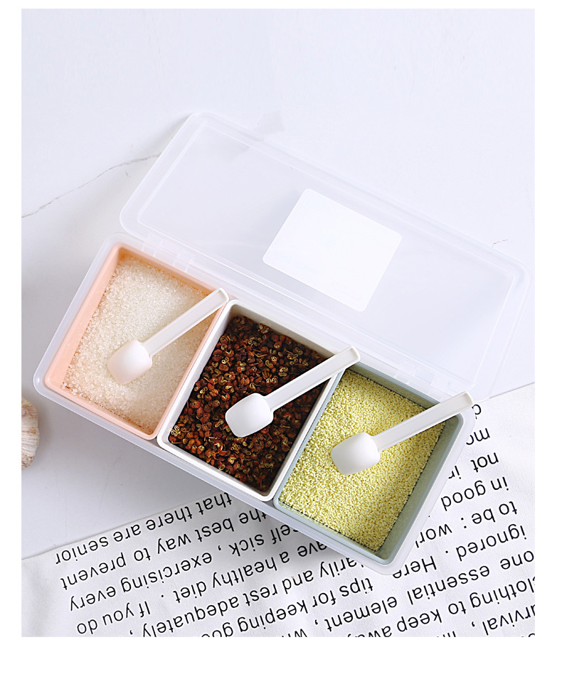 MSG Hygiene Rectangle Plastic PP Kitchen Seasoning Box
