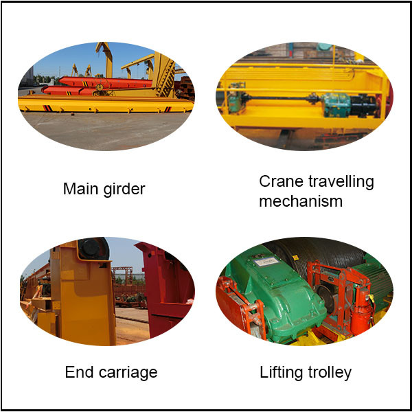 High- efficiency overhead crane double girder for workshop