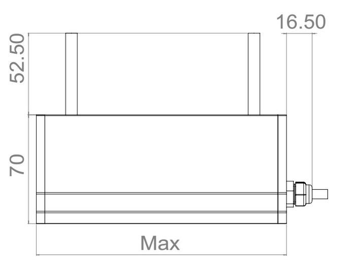 DCB01 black ElectroStatic Charging Bar needle distance 2cm for electrostatic adsorption Max input 60KV 10cm--300cm