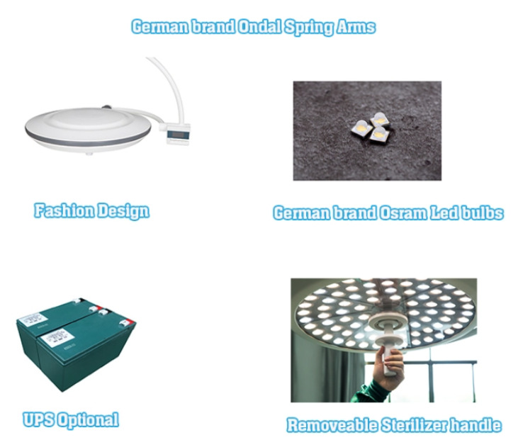 Veterinary Celling Medical Operation Room Theatre Led Ot Shadowless Light Surgical Lamp Good Price Factory