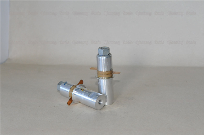 28Khz Ultrasonic Piezoelectric Transducer , Ultrasonic Vibration Transducer With 2Pcs 25mm Ceramics Rings