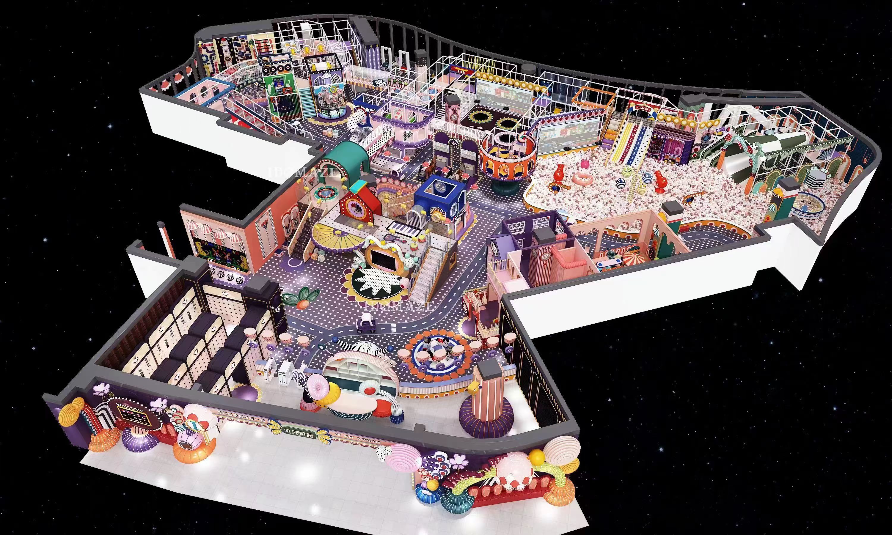 Fun Entertainment Soft Play Area Equipment Indoor Soft Play Structures Customization