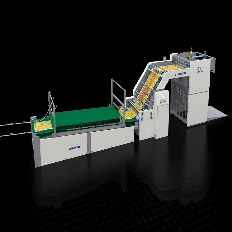 Customized High Speed Flute Laminator Inline With Auto Flip Flop Stacker