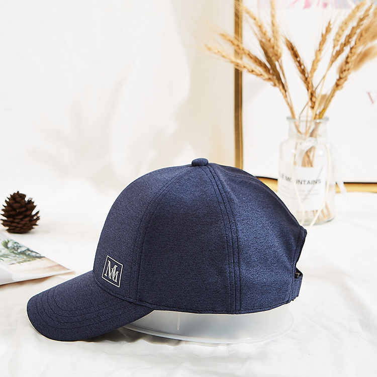 3 1/8" Crown High Knitted Fabric Baseball Cap Custom MM Logo