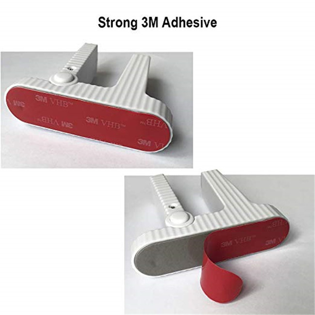 Lever Handles Toddler Door Lock 3M Adhesive ABS Material Child Proof White Color