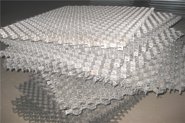 AISI321 Stainless Steel Hex Mesh Refractory Lining 1m-2m Width