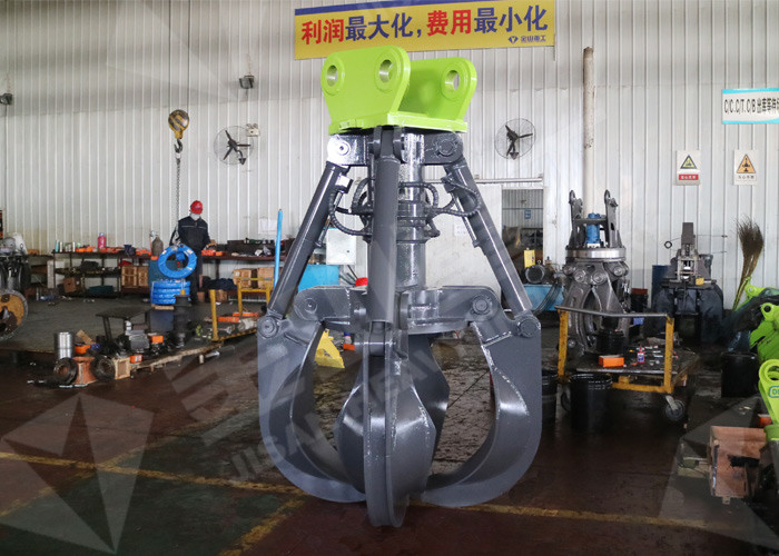 800 Litre Hydraulic Rotating Orange Peel Grapple attachment