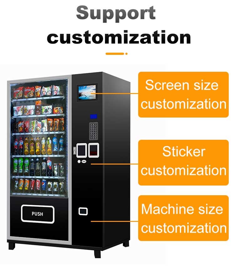 Metal SDK Combo Vending Machine 220V/50Hz Indoor Power 40-450W