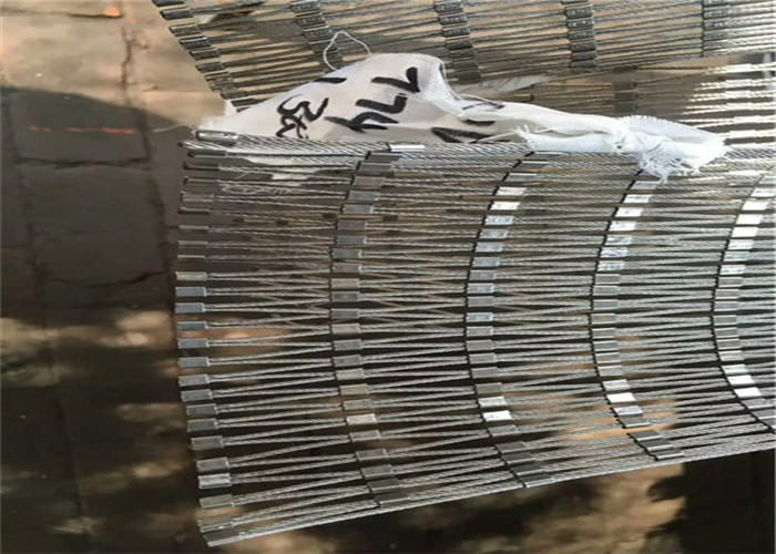 1.2mm wire OD of Stainless Steel Ferrule Wire Rope Mesh 