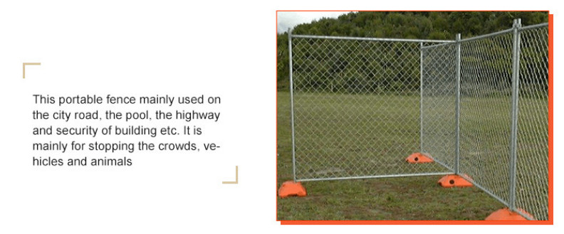 PVC Coated Farm Fence 1.8x2.4m Temporary Fence Panel for Animal Protection