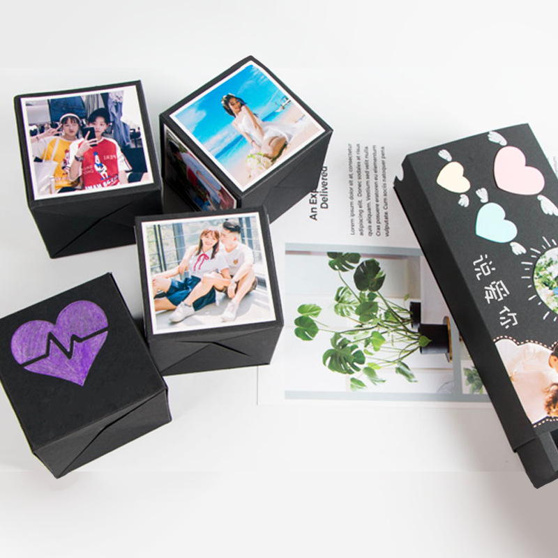Magic Recycled Cardboard Packaging Chocolate Paper Box Rectangular Square CMYK Printing