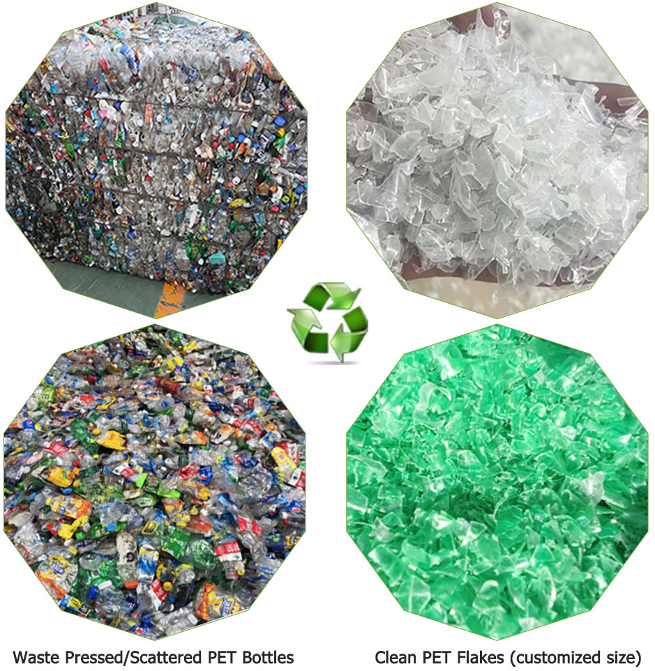 Low Consumption Pet Bottle Hot Washing Plastic Recycling Machine