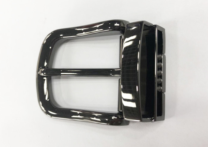 Gun Metal Nickel Free Clamp Belt Buckle 1 3/8 Inch ( 35 mm ) With Round Shape
