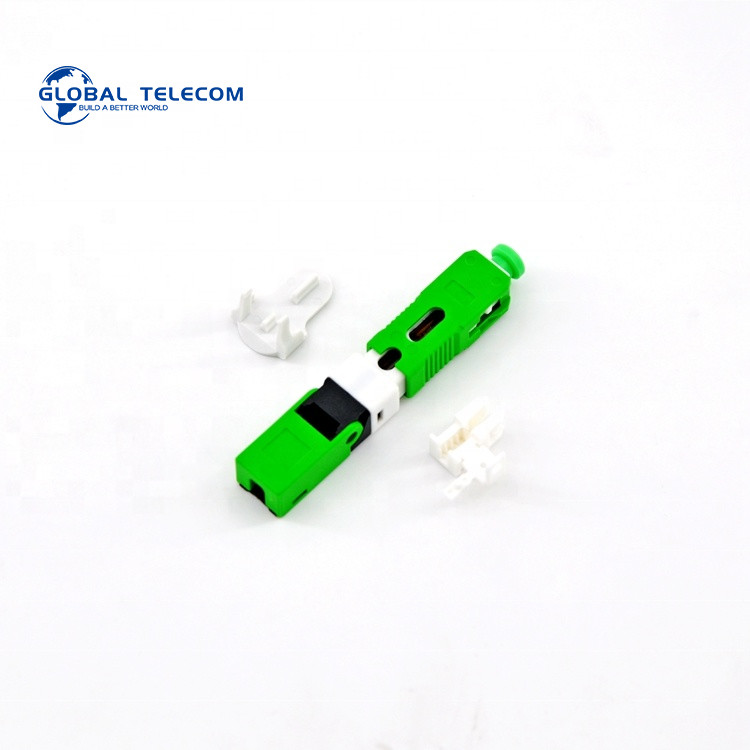 Flat Cable Optical Fiber Fast Connector , 50mm Sc Apc Quick Connector CE Certificate