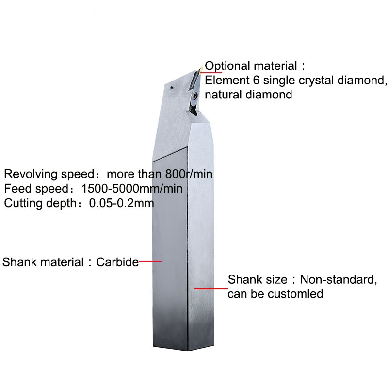 Super Hard R0.3 Angle CVD Diamond Ultra Precision Tools