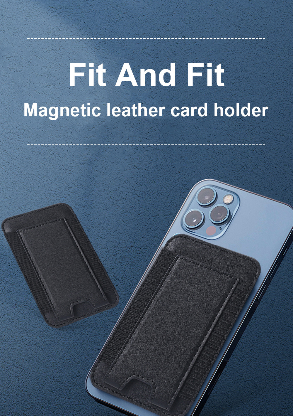 Vegan Leather Magsafe Phone Wallet Origami Commuter Wallet