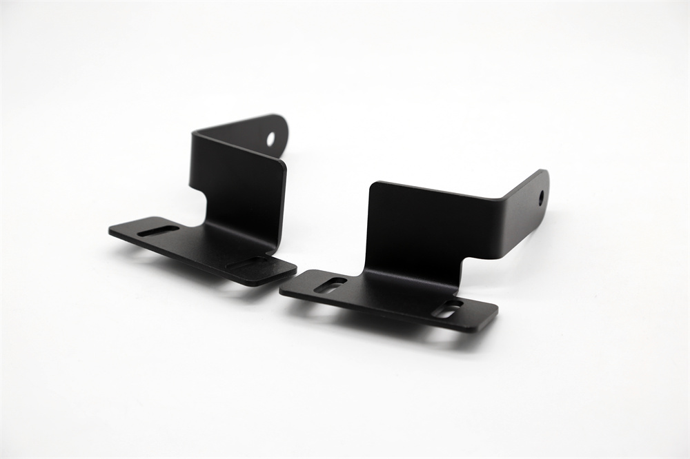 304 Stainless Steel Flat Roof Rack Light Bar Mounting Bracket for 0.209kg/pcs Black