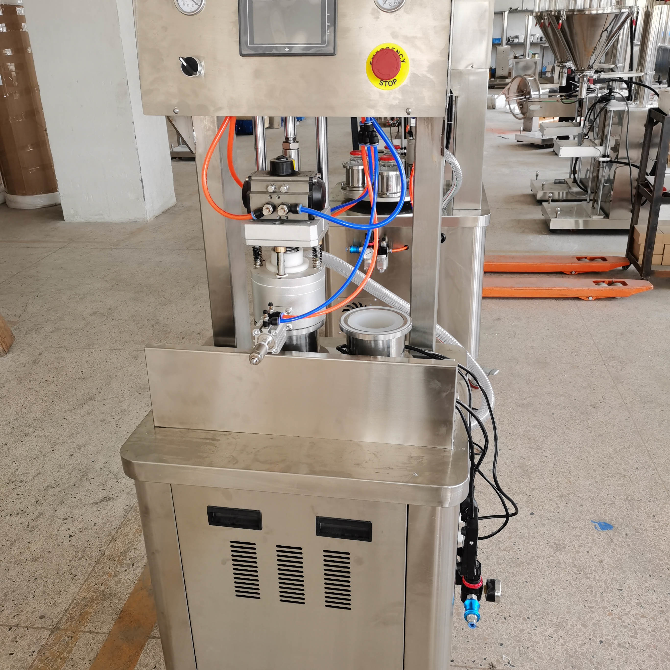 Stable And Reliable Large Capacity Low Noise Processing Industrial Vacuum Capping Machine