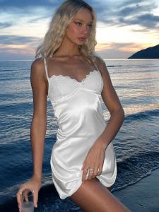 Buy cheap Hipster White Tight Dress Sexy Womens Tight Dresses Street Lace  Halter Dress product