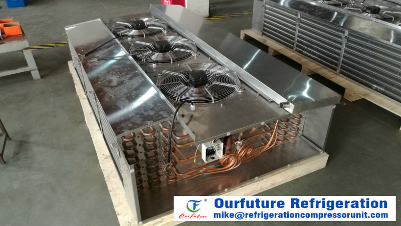 Lightweight Unit Cooler Evaporator / Air Cooling Unit With Hot Gas Defrosting For Cold Storage