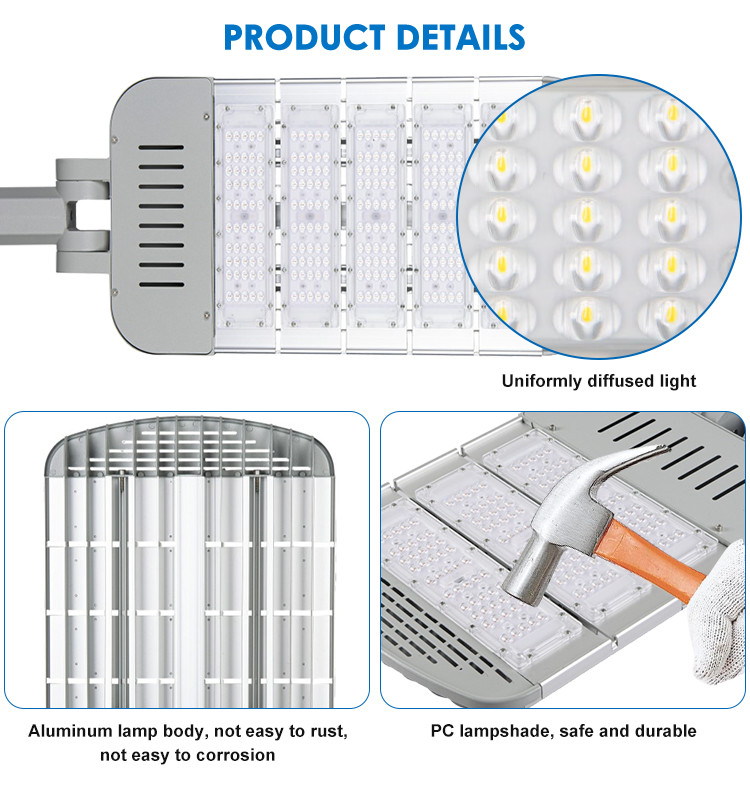Sturdy And Durable Anti UV Outdoor LED Street Light IP65 SMD3030