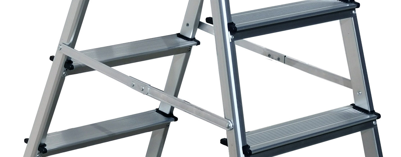 Portable Aluminum Step Stool 6 Step Aluminum Platform Step Ladder