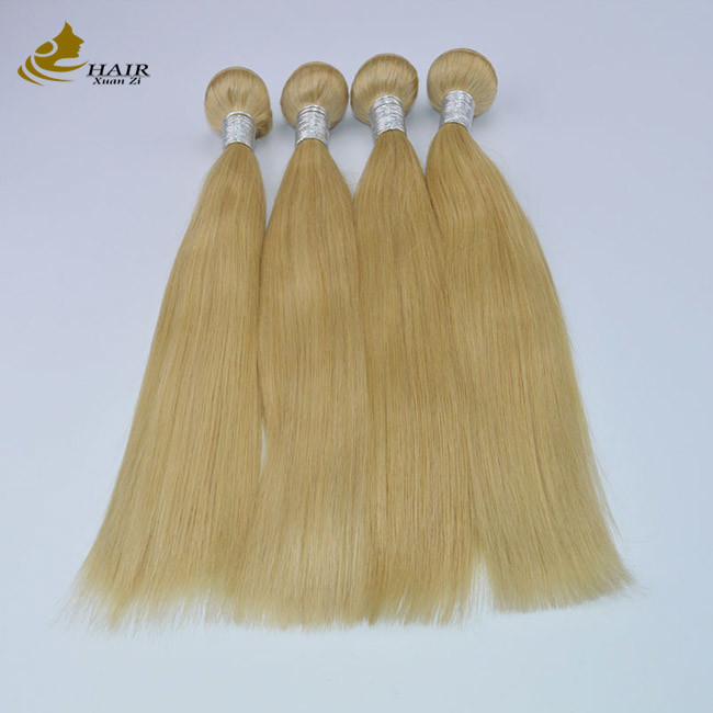 10A Ombre Hair Extensions 16 Inch 100% Remy 613 blonde